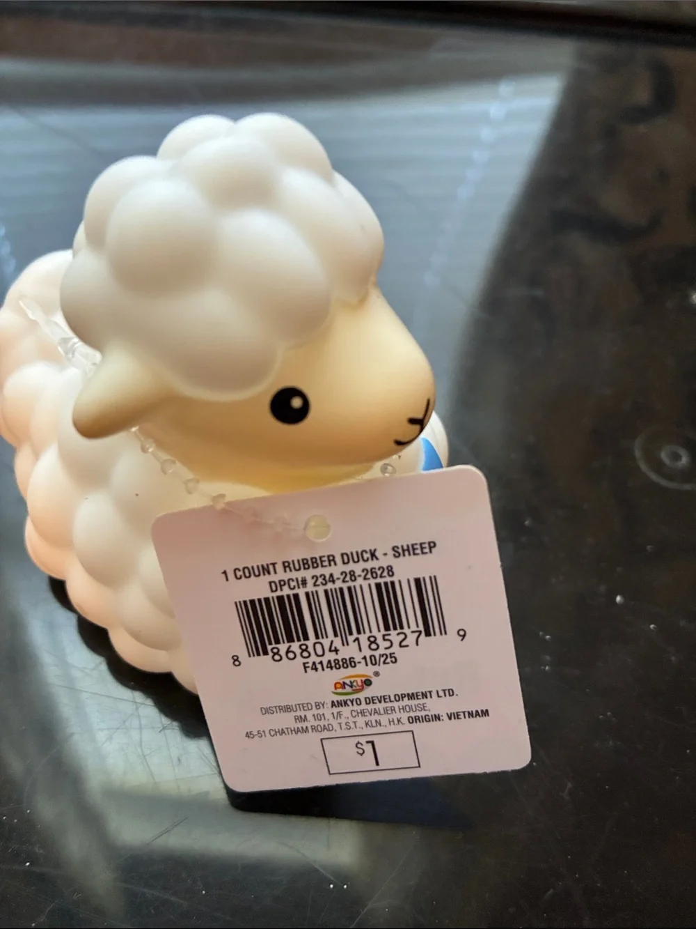 Target Stores White Sheep, Flower, Orange Carrot & Mint Frog Rubber Bath Toys
